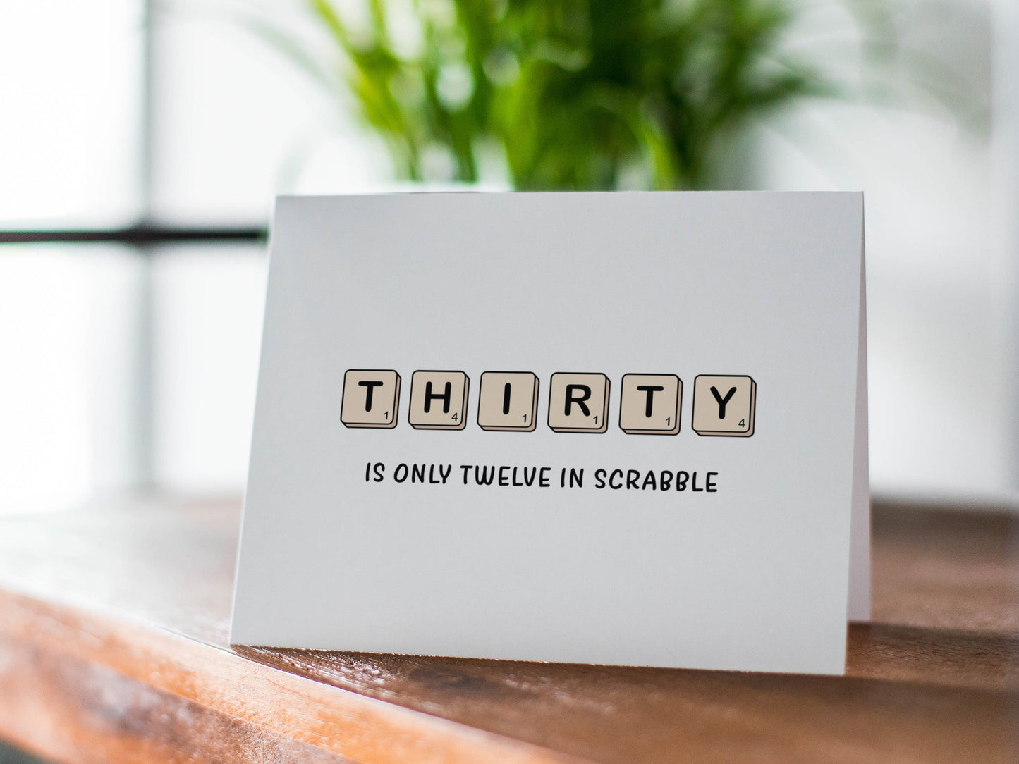 Funny Scrabble Birthday Card, Birthday Gift for Him or Her