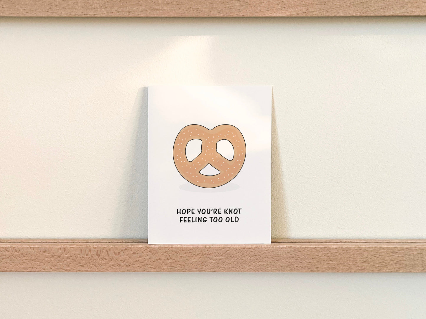 Pretzel Birthday Card