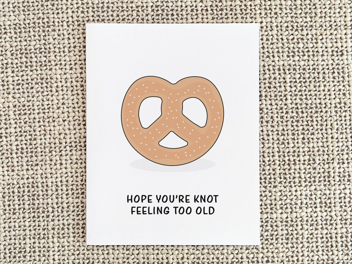 Pretzel Birthday Card