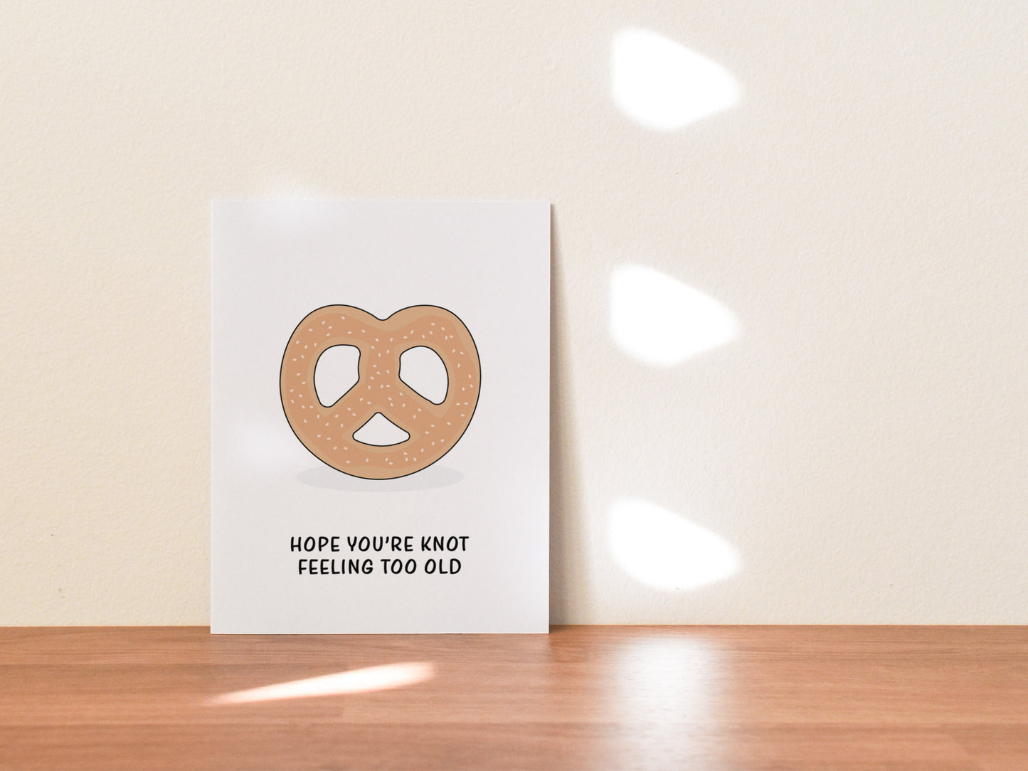 Pretzel Birthday Card