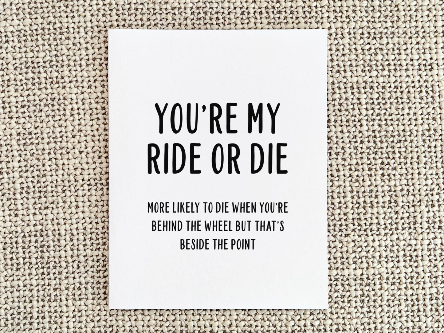 Funny Anniversary Card, Love Gift for Him or Her