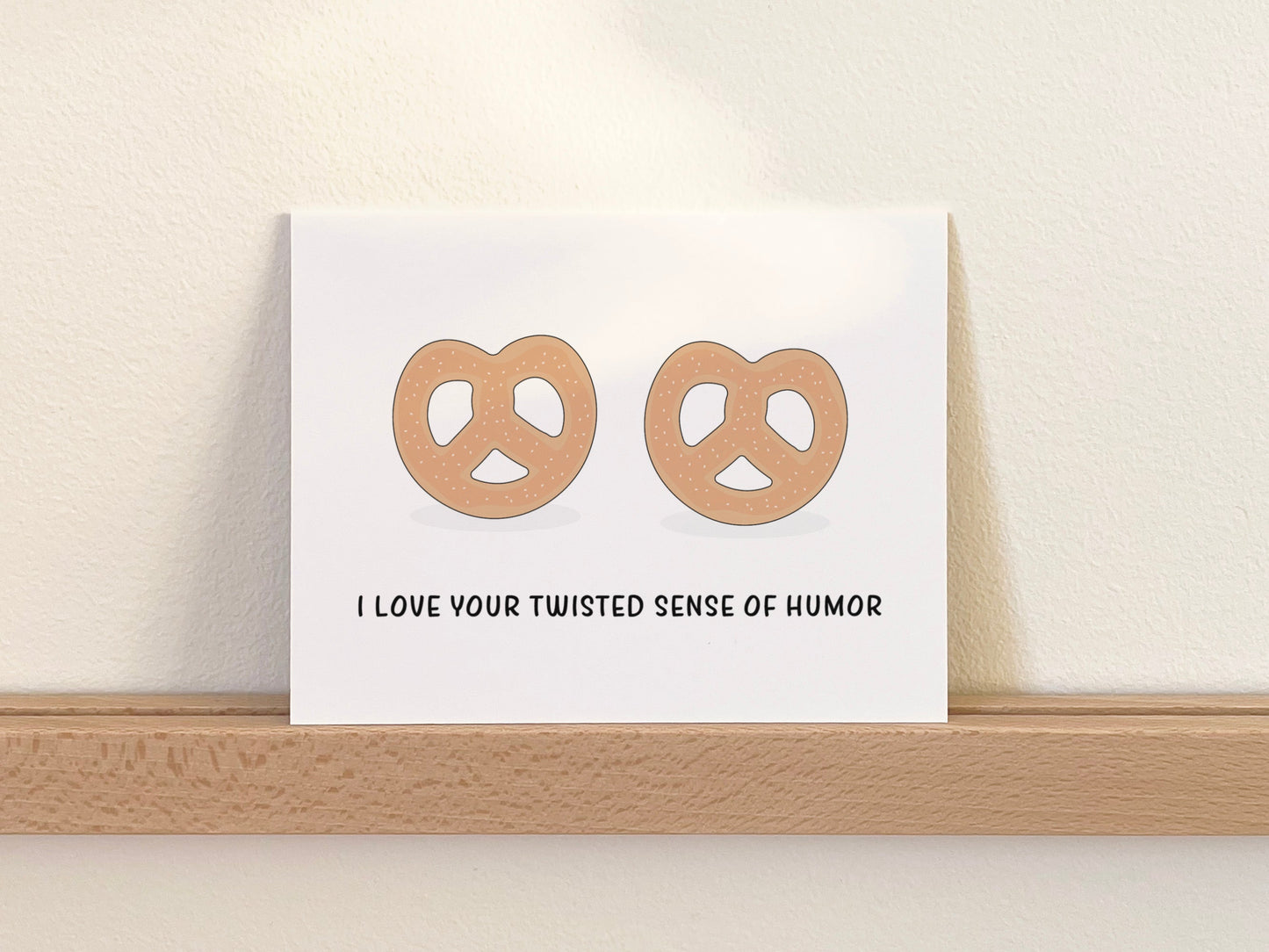 Pretzel Anniversary Card