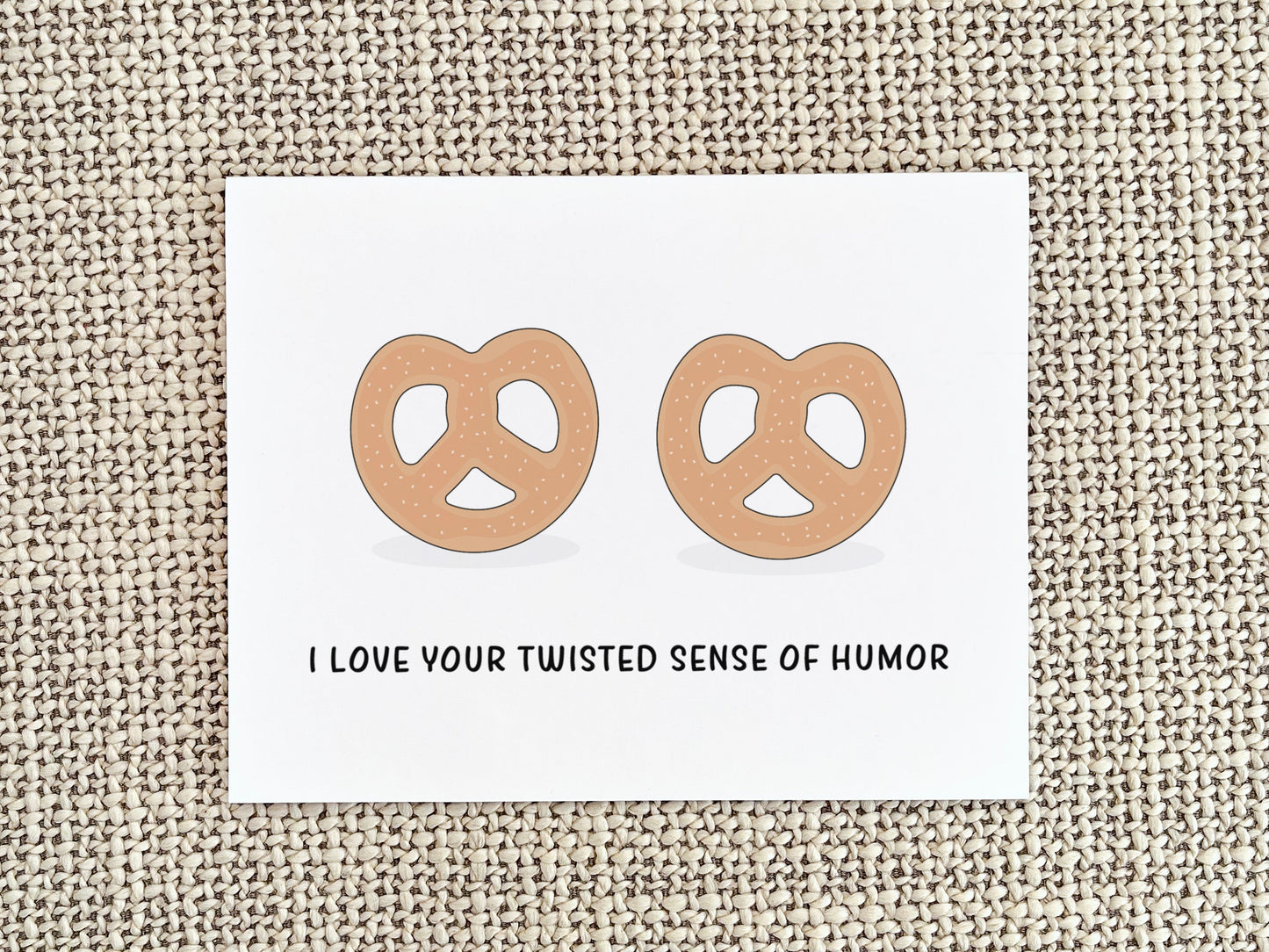 Pretzel Anniversary Card