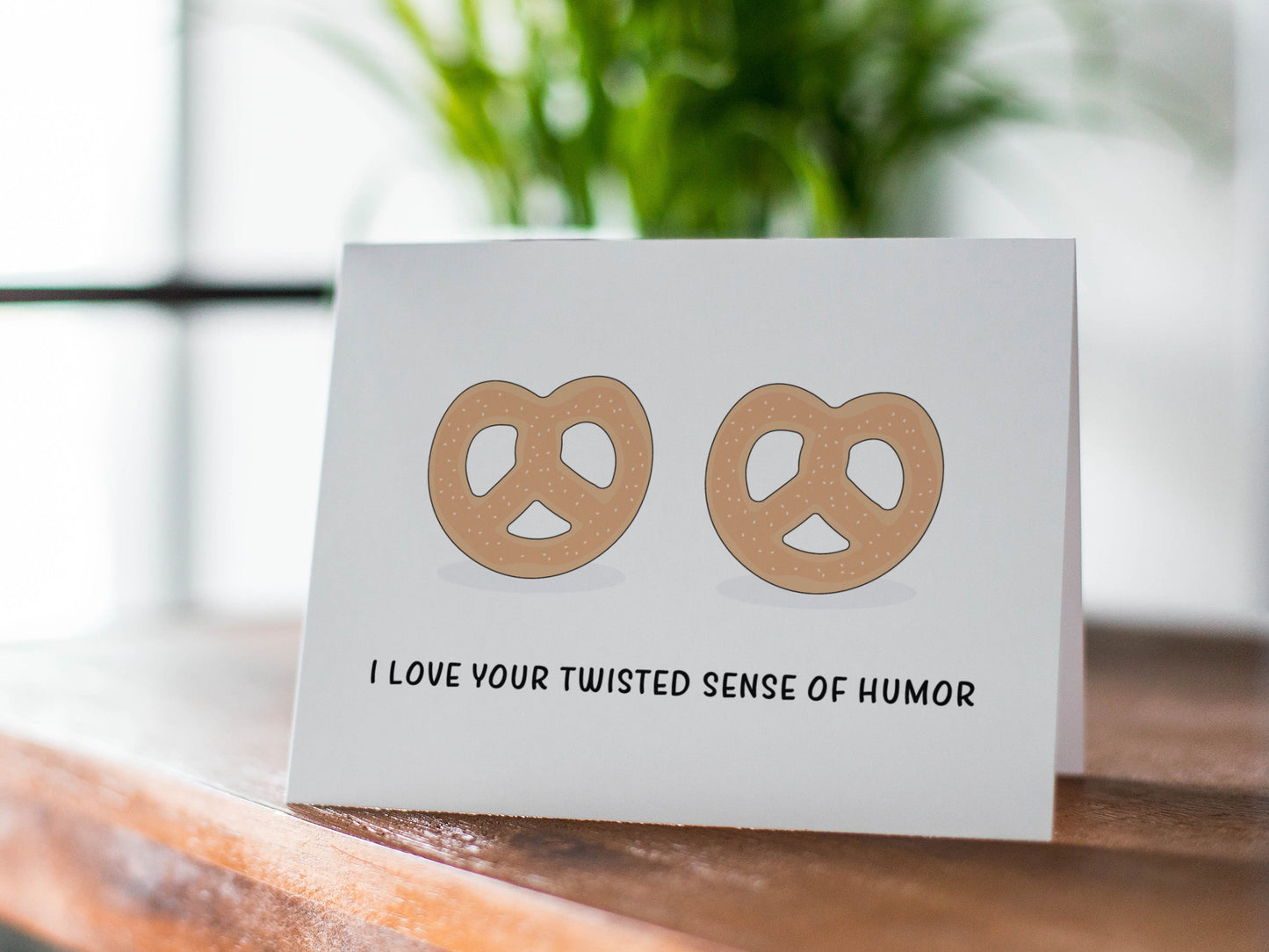Pretzel Anniversary Card