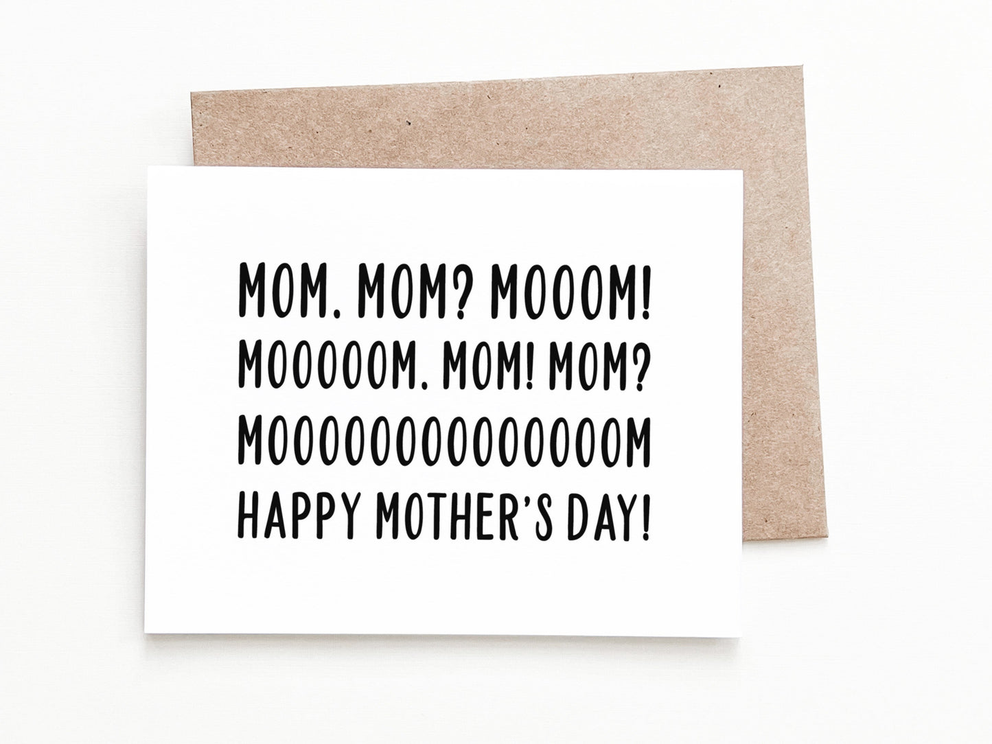 Funny Mother's Day Card, Mother's Day Gift for Mom
