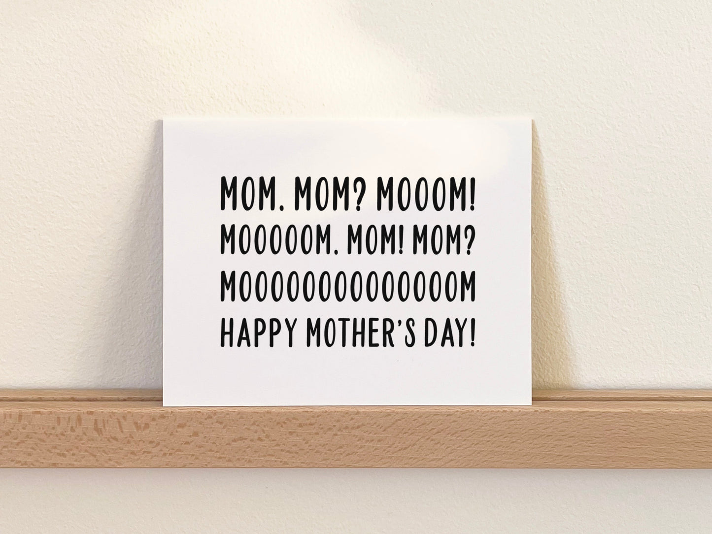 Funny Mother's Day Card, Mother's Day Gift for Mom