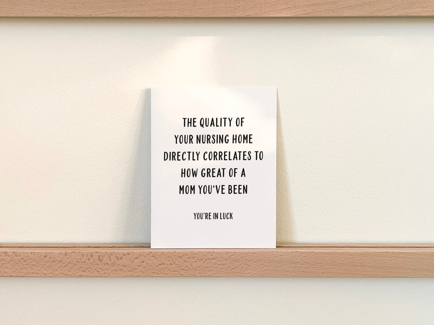 Funny Mother's Day Card, Mother's Day Gift for Mom