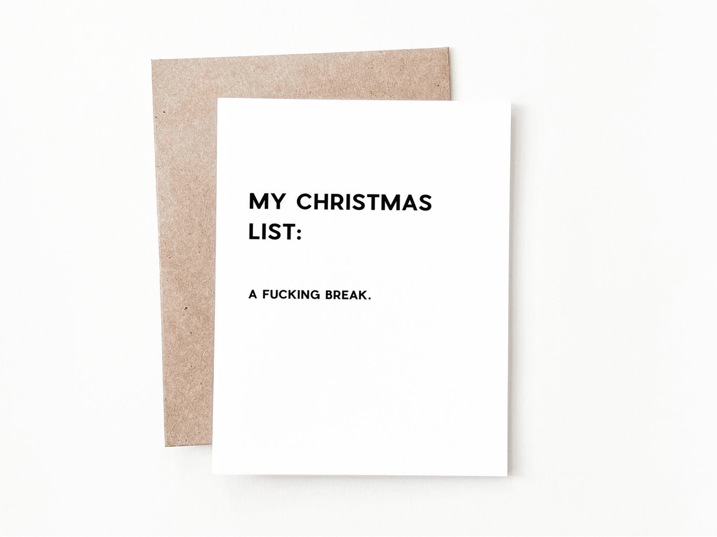 Funny Christmas Greeting Card, Christmas Gift for Him or Her