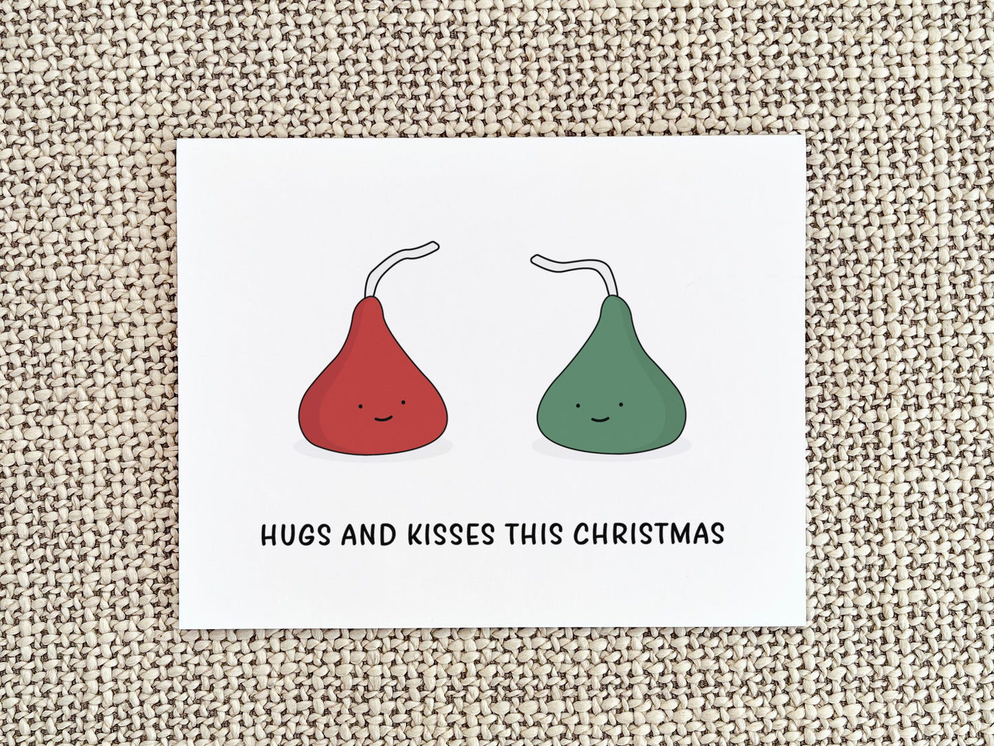 Chocolate Kiss Christmas Card