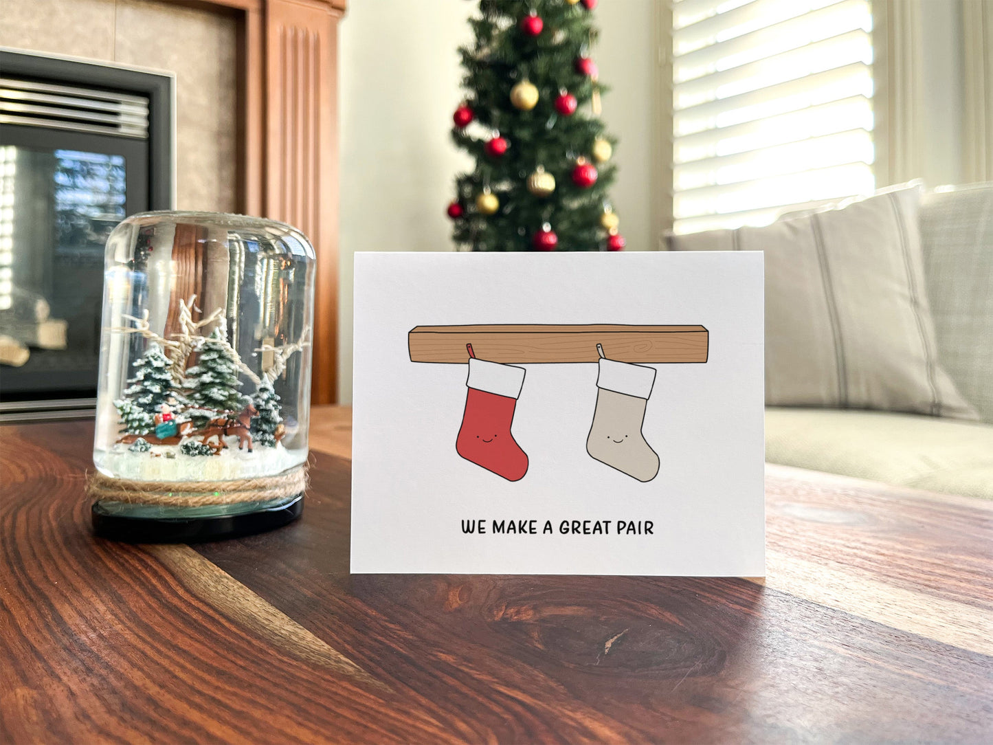 Stockings Christmas Card