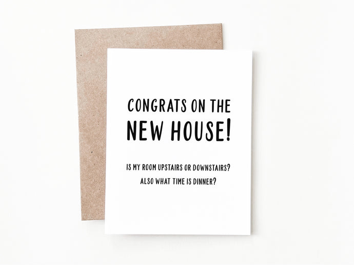 Funny Housewarming Card, Congratulations Gift