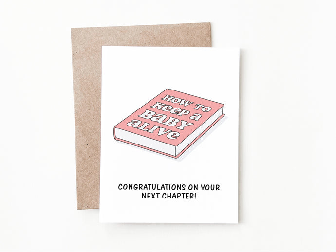 Funny Baby Shower Card, Congratulations Gift