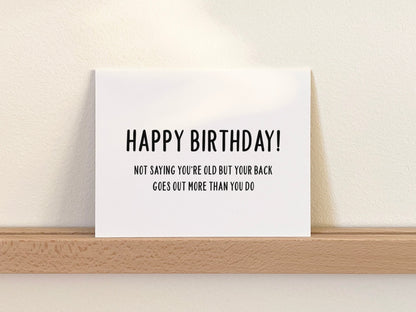 Funny Birthday Card, Birthday Gift for Him or Her