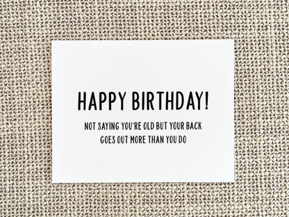 Funny Birthday Card, Birthday Gift for Him or Her