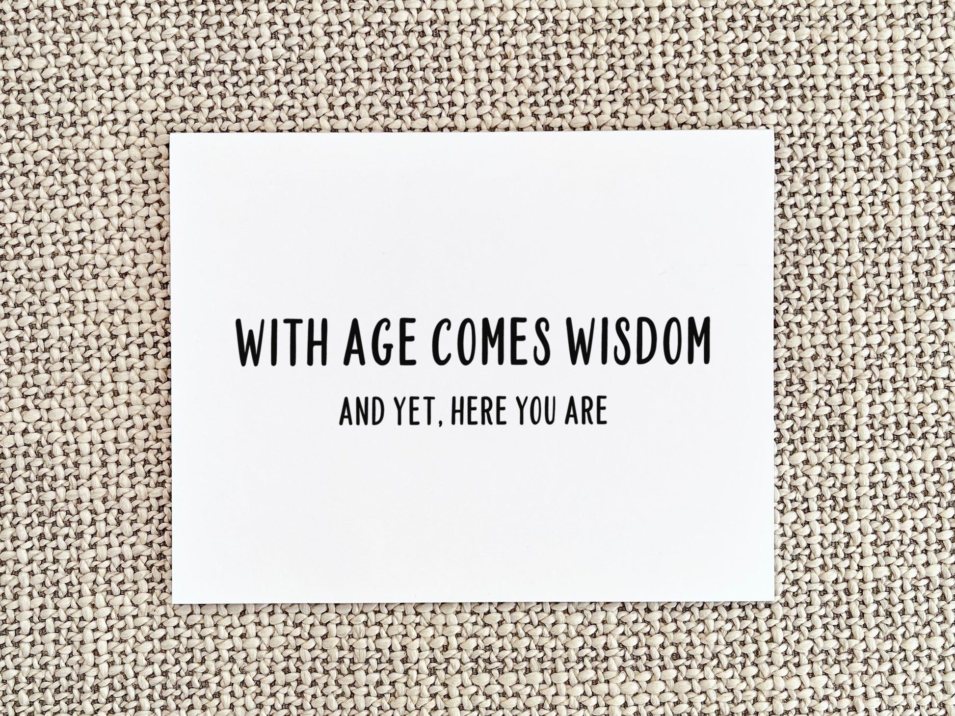 Funny Birthday Card, Birthday Gift for Him or Her