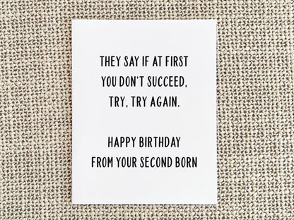 Funny Birthday Card, Birthday Gift for Him or Her