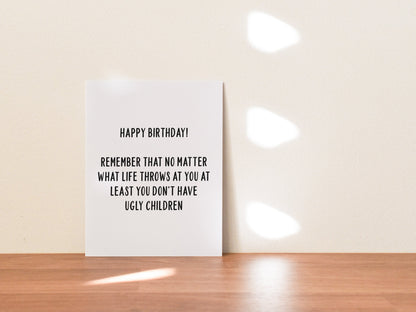 Funny Birthday Card, Birthday Gift for Him or Her