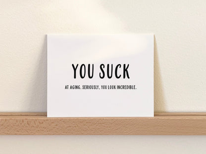 Funny Birthday Card, Birthday Gift for Him or Her