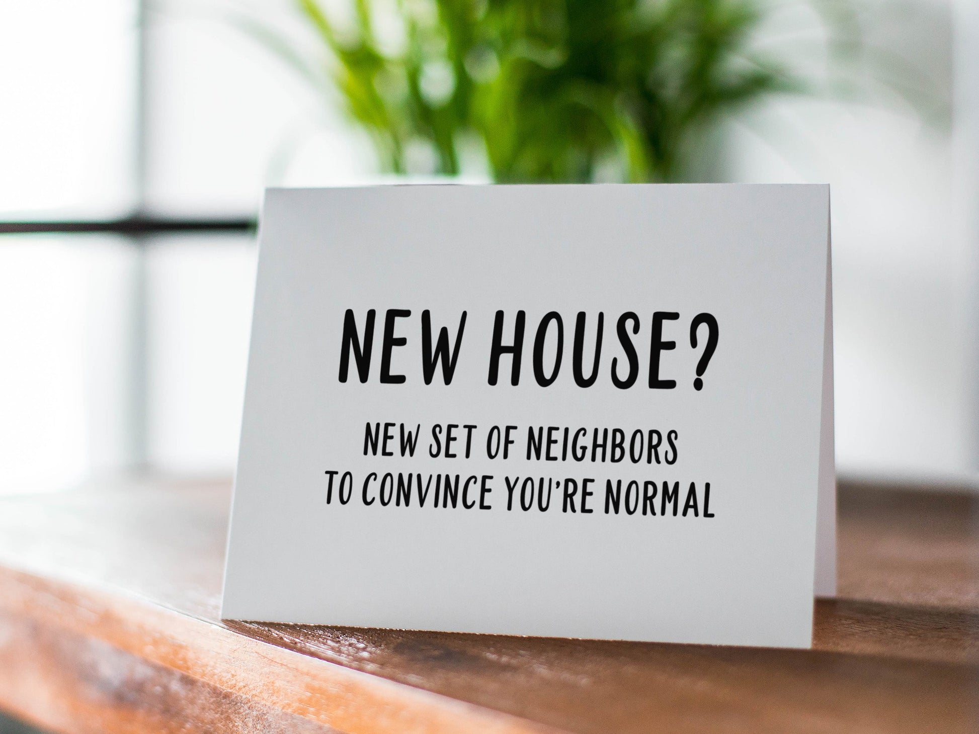 Funny Housewarming Card, Congratulations Gift