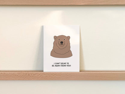 Bear Anniversary Card