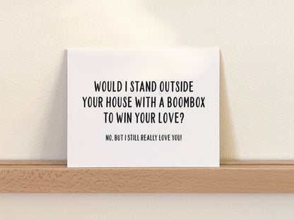 Funny Anniversary Card, Love Gift for Him or Her