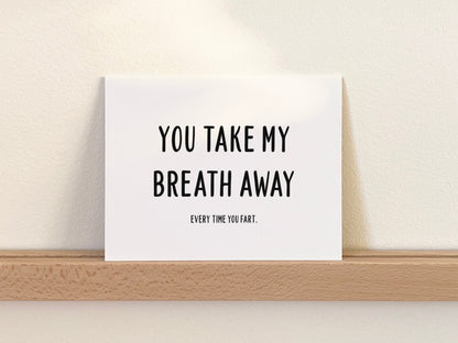 Funny Anniversary Card, Love Gift for Him or Her