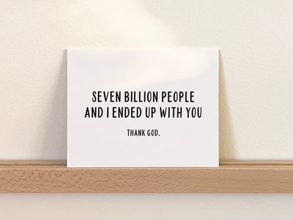 Funny Anniversary Card, Love Gift for Him or Her