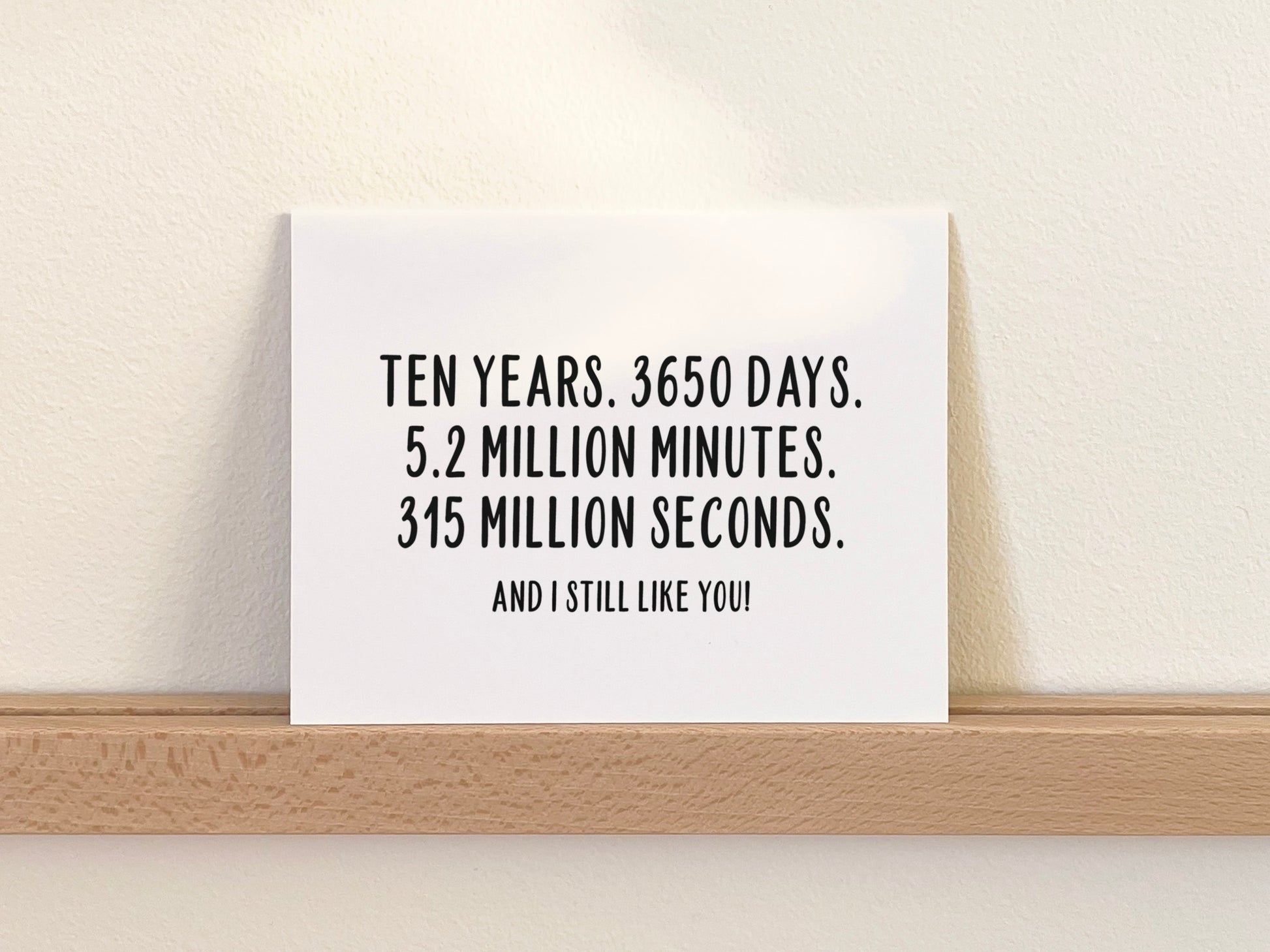 Funny Anniversary Card, Love Gift for Him or Her