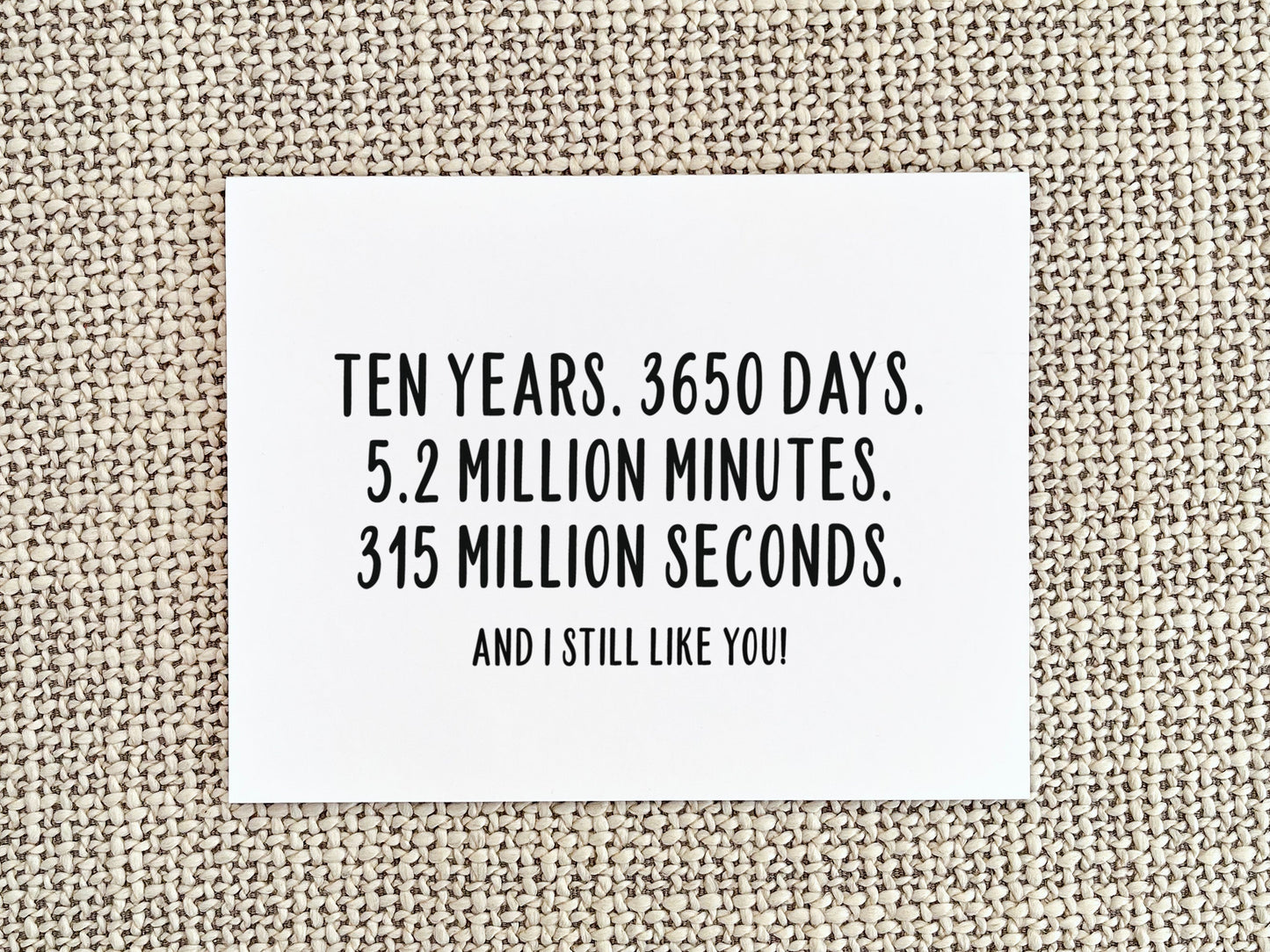 Funny Anniversary Card, Love Gift for Him or Her