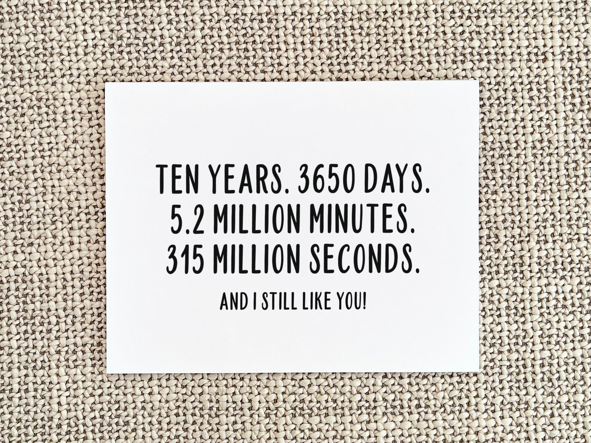 Funny Anniversary Card, Love Gift for Him or Her
