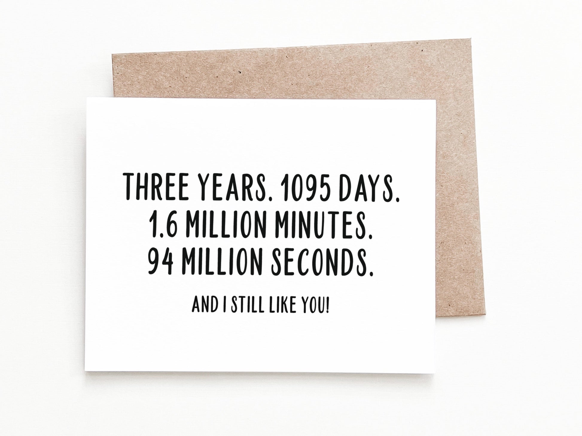 Funny Anniversary Card, Love Gift for Him or Her