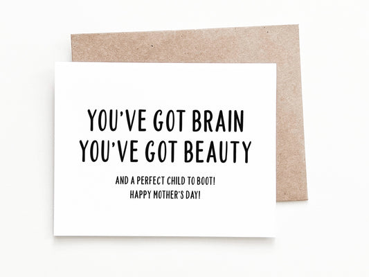Funny Mother's Day Card, Mother's Day Gift for Mom