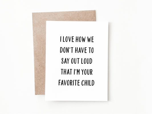Funny Mother's Day Card, Mother's Day Gift for Mom