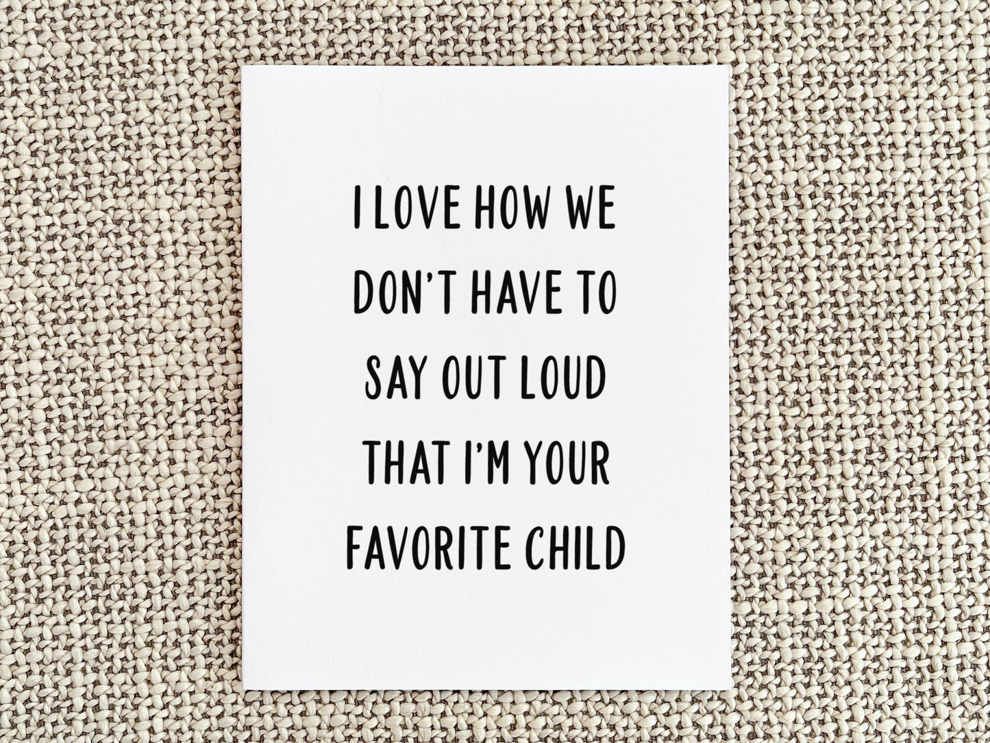 Funny Mother's Day Card, Mother's Day Gift for Mom