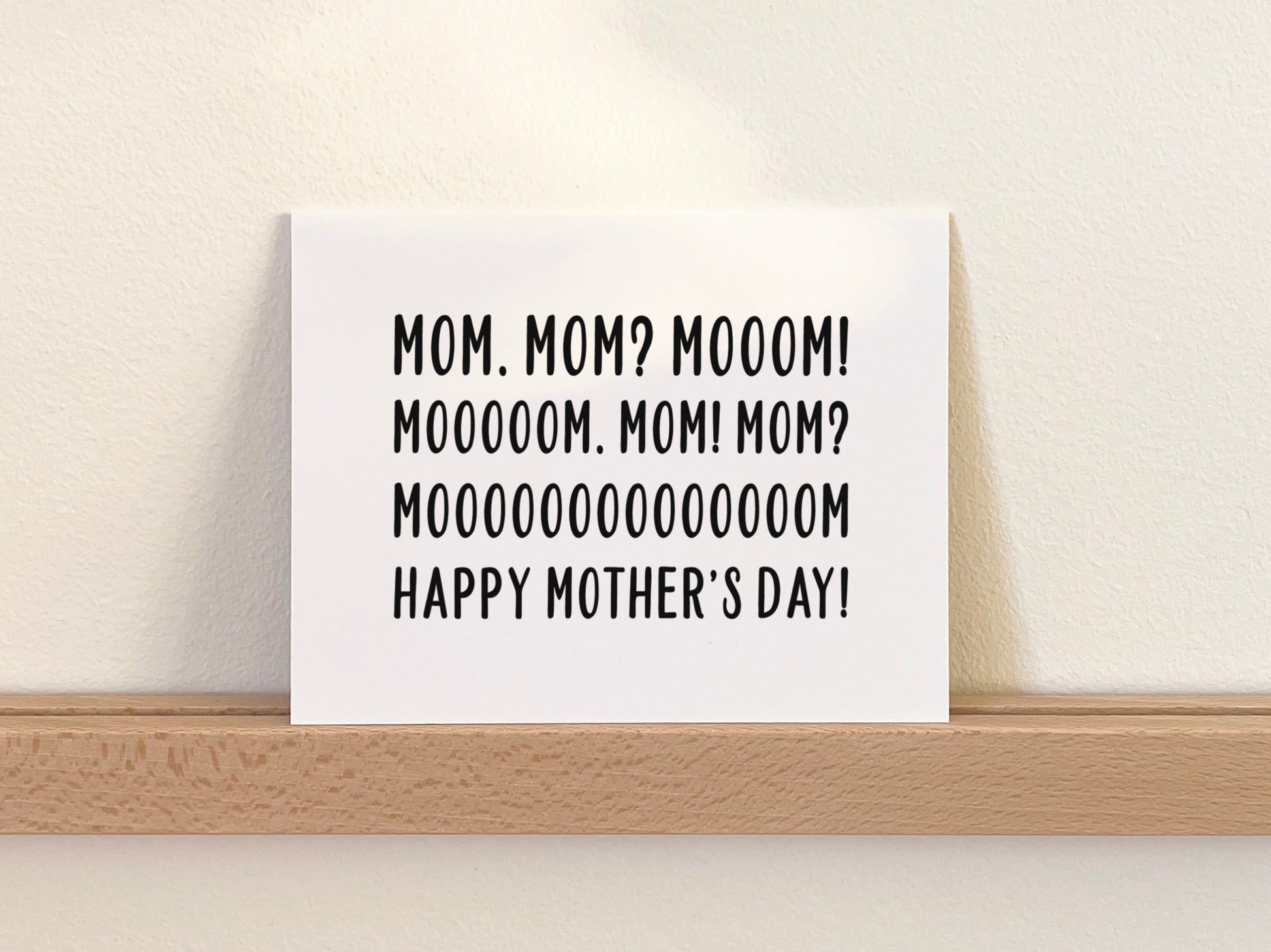 Funny Mother's Day Card, Mother's Day Gift for Mom