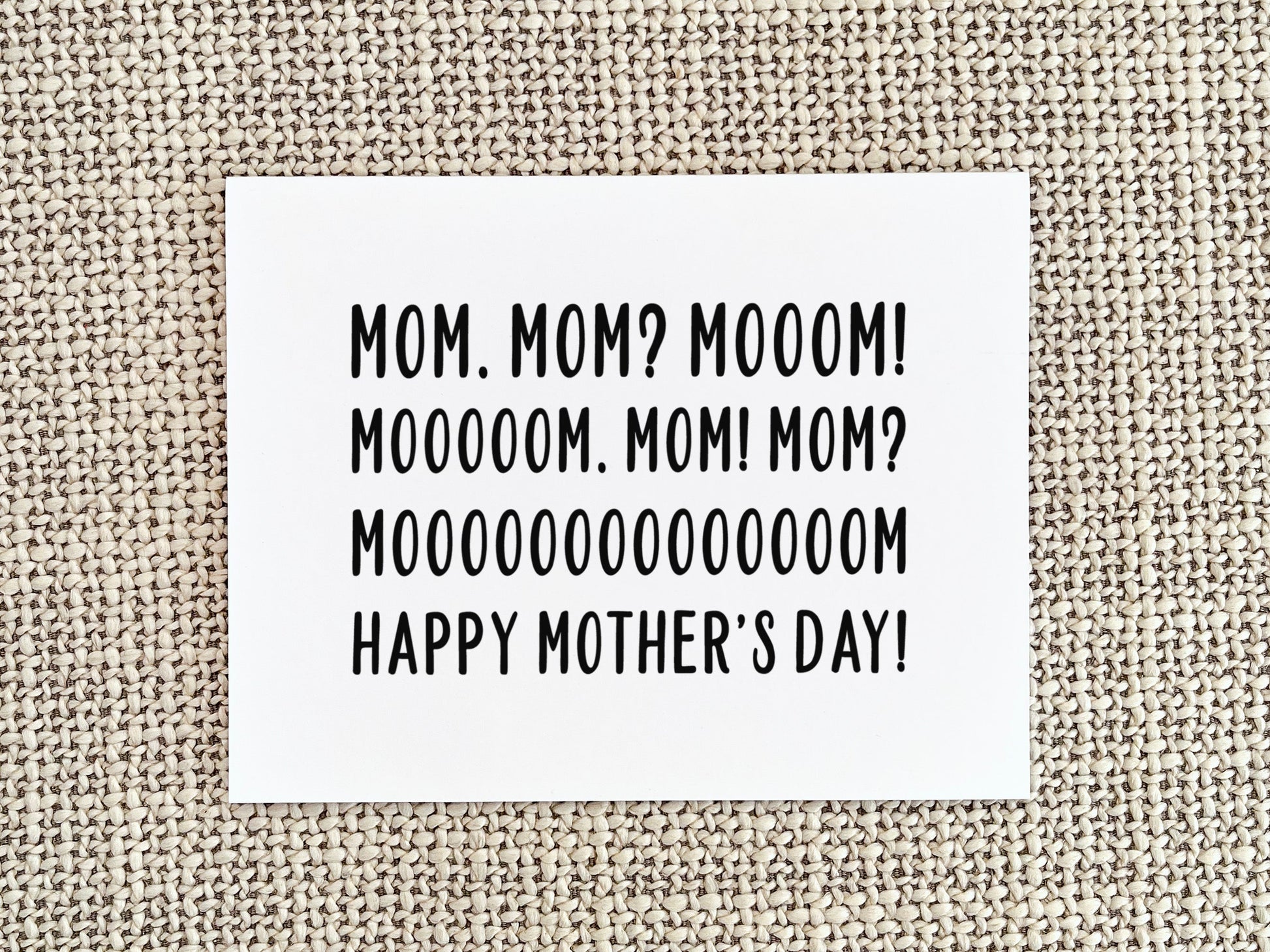 Funny Mother's Day Card, Mother's Day Gift for Mom