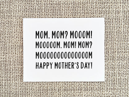 Funny Mother's Day Card, Mother's Day Gift for Mom