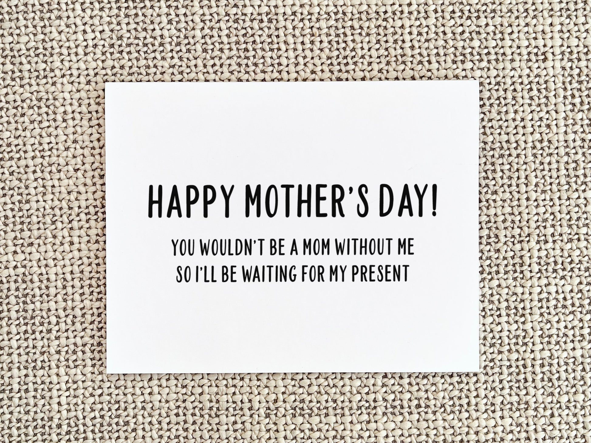 Funny Mother's Day Card, Mother's Day Gift for Mom