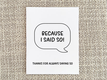 Funny Mother's Day Card, Mother's Day Gift for Mom