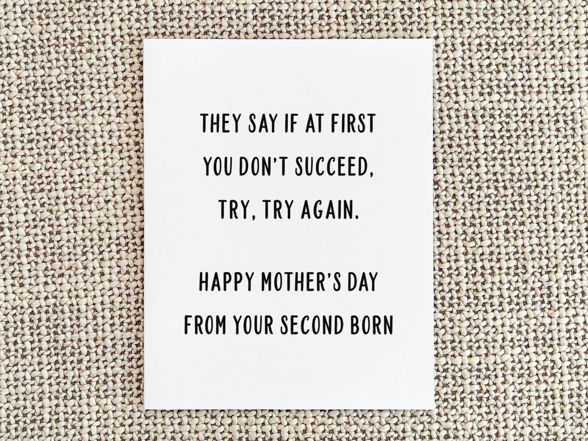 Funny Mother's Day Card, Mother's Day Gift for Mom