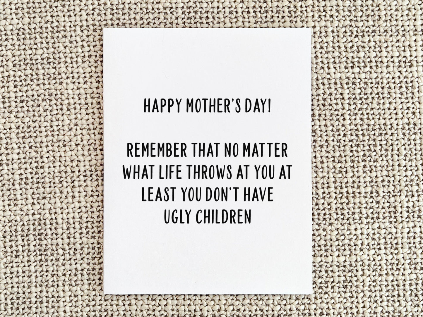 Funny Mother's Day Card, Mother's Day Gift for Mom