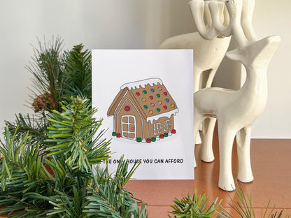 Gingerbread House Christmas Card