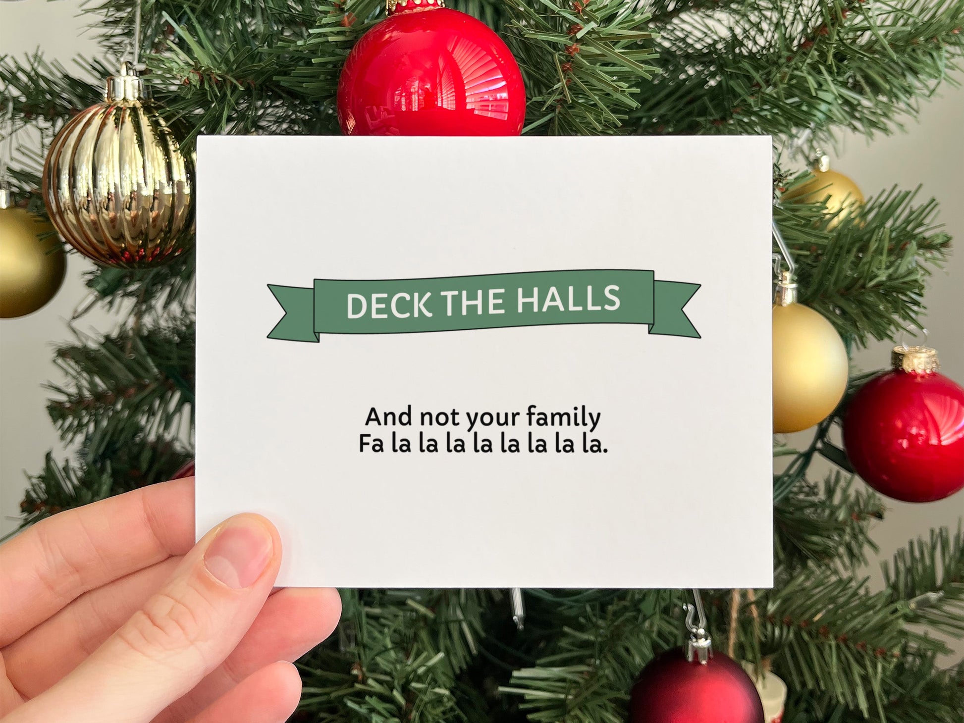 Funny Christmas Greeting Card, Christmas Gift for Him or Her