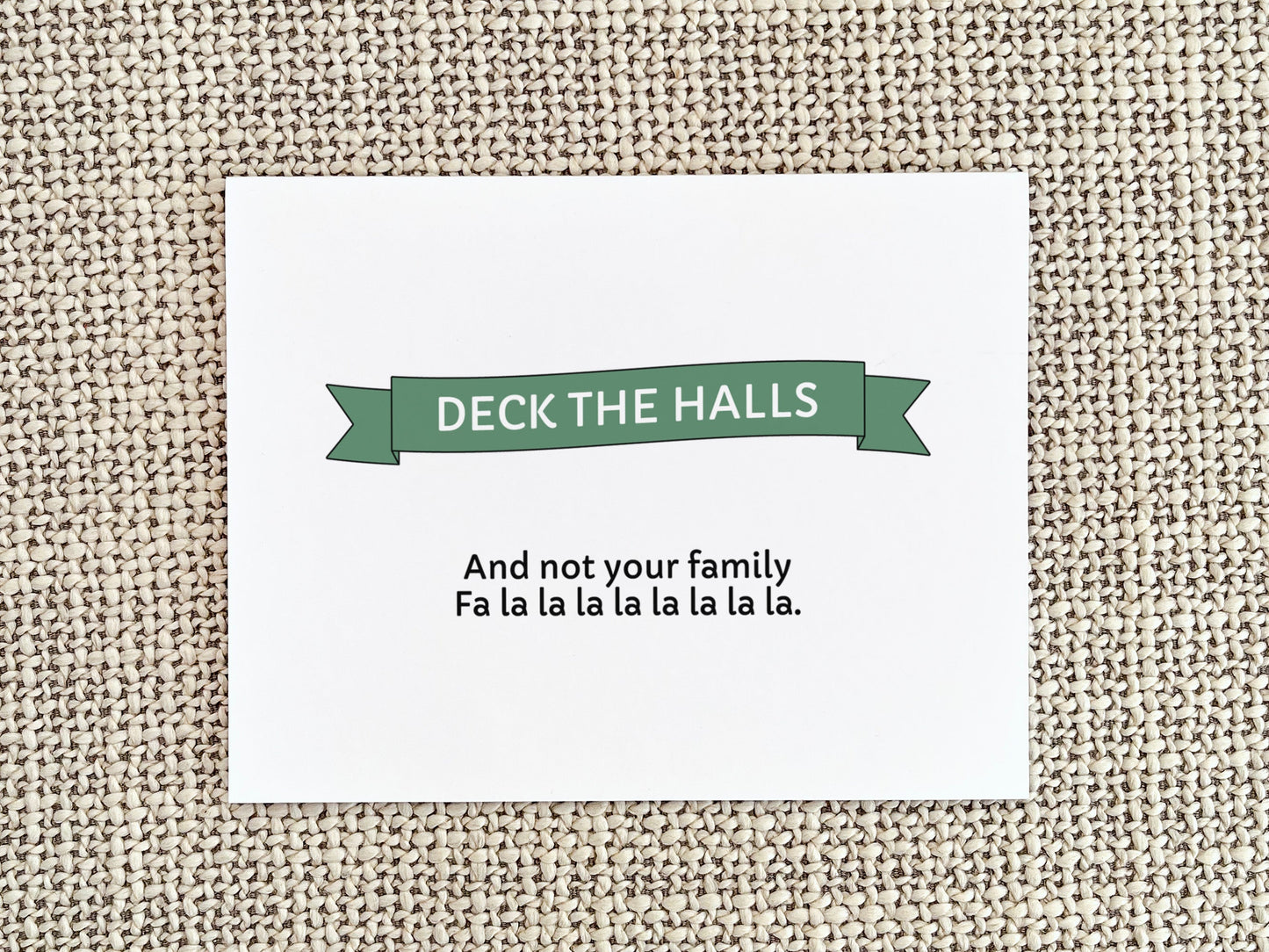 Funny Christmas Greeting Card, Christmas Gift for Him or Her