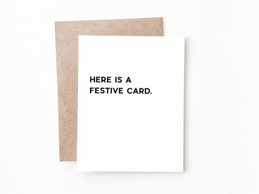 Funny Christmas Greeting Card, Christmas Gift for Him or Her