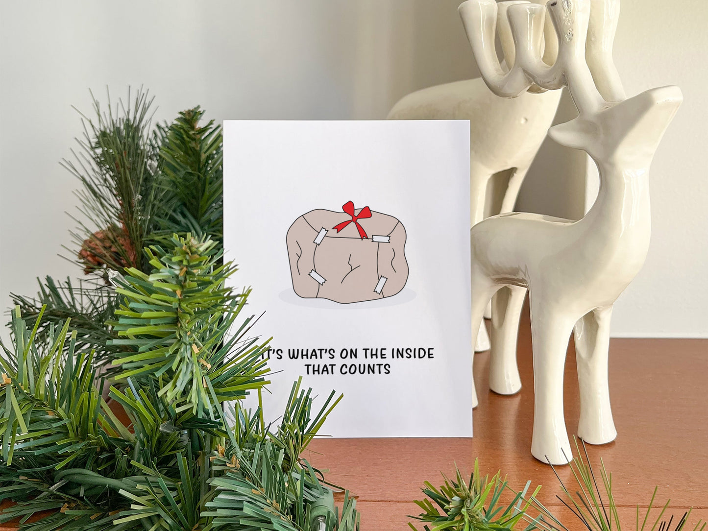 Funny Christmas Greeting Card, Christmas Gift for Him or Her