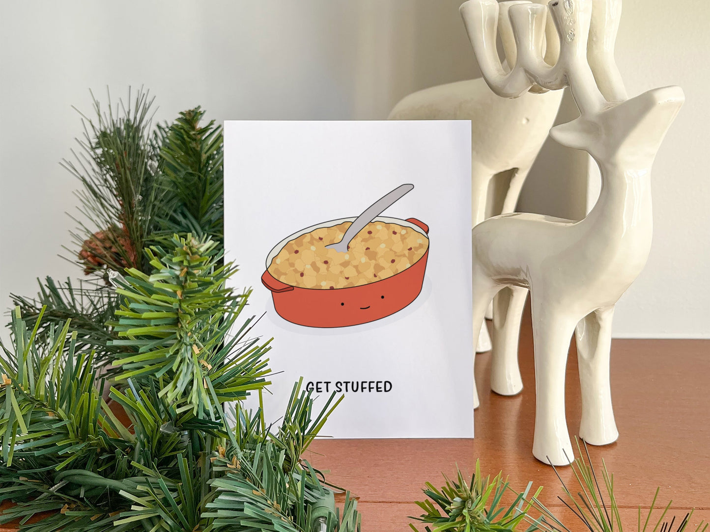 Stuffing Christmas Card