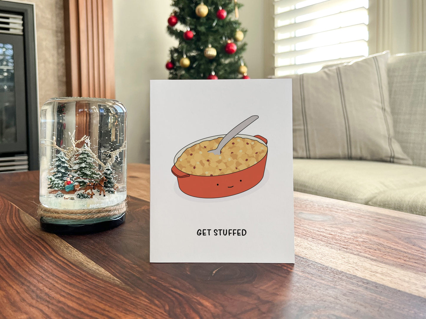 Stuffing Christmas Card