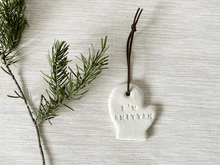 Load image into Gallery viewer, Personalized Mitten Christmas Ornament
