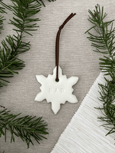 Load image into Gallery viewer, Personalized Snowflake Christmas Ornament
